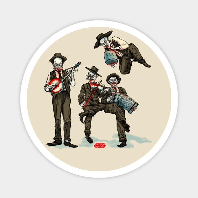 Vampire Jug Band Magnet by Bearded Tales Of Woe